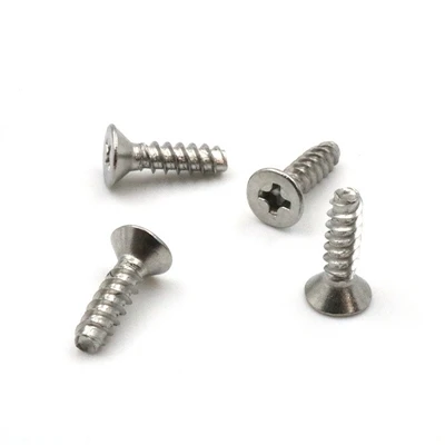 عملکرد اصلی 304 Crosss Cross Crossons Countersunk Flat Tail Screws خود