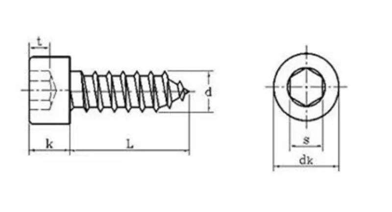 plastic tapping screw 1