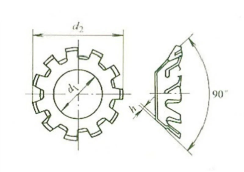 Serrated Conical Washer 1