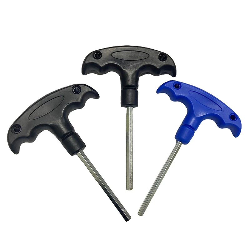 T-shape Plastic handle hex wrench 4